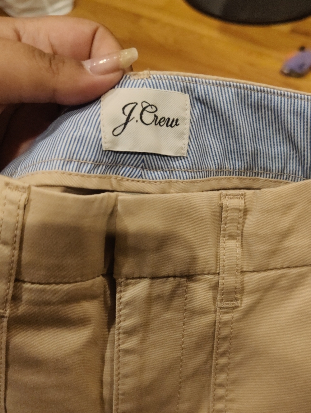 J. Crew Khaki Tan Flat-Front Chinos